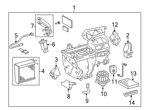 2005 Toyota Corolla Damper Servo Sub-Assembly, No.1 Diagram for 87106-02020