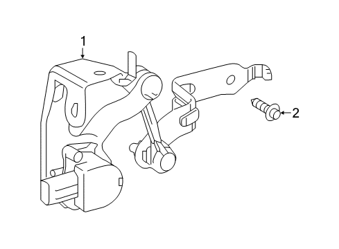 2019 Toyota Prius AWD-e Ride Control Diagram