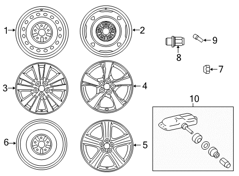 2012 Toyota Corolla Wheels Diagram