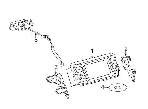 2012 Toyota Avalon Receiver Assembly, Radio Diagram for 86120-07150