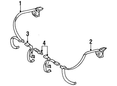 1997 Toyota Tercel Rear Seat Belts Diagram