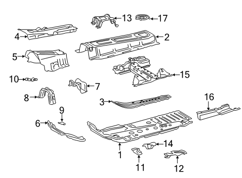 2022 Toyota RAV4 Prime Panel Sub-Assembly, Fr F Diagram for 58105-42040