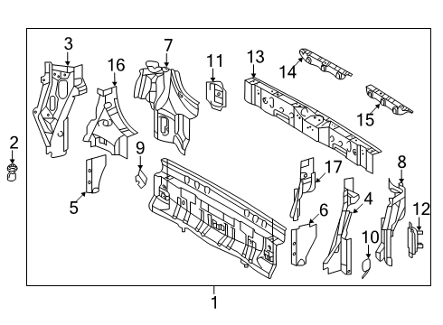 2020 Toyota Sienna Panel Sub-Assembly, Lower Diagram for 58302-08031