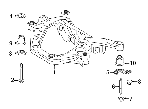 2022 Toyota RAV4 Suspension Mounting  Diagram 1 - Thumbnail