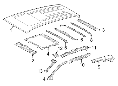 2022 Toyota Corolla Cross PANEL SUB-ASSY, WIND Diagram for 63102-0A080