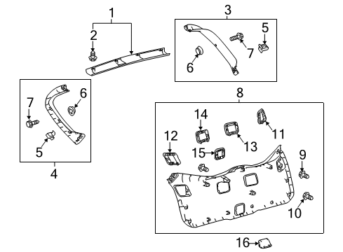 2020 Toyota C-HR Screw, Binding TAPPI Diagram for 90164-40105