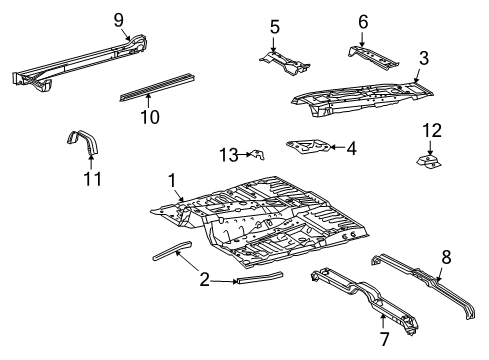 2009 Toyota Land Cruiser Floor Diagram