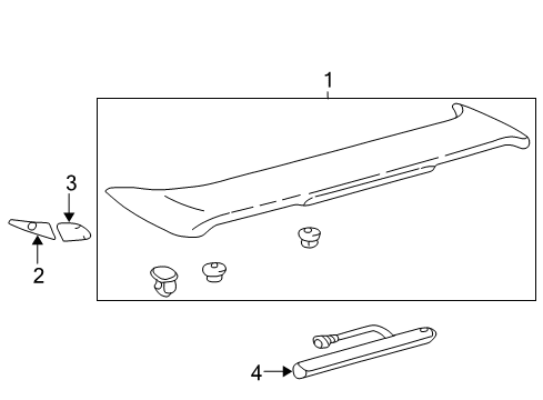 2005 Toyota Corolla Rear Spoiler Diagram