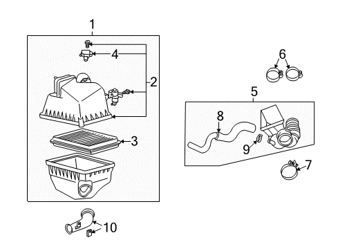 2003 Toyota Highlander Air Intake Diagram 2 - Thumbnail