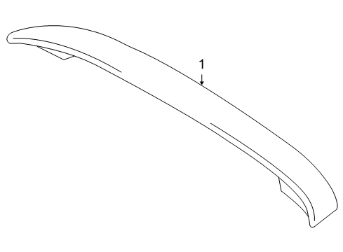 2009 Scion tC Rear Spoiler Diagram for PT47A-21055-10