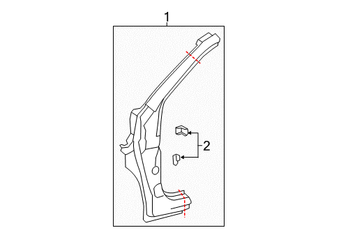 2016 Toyota RAV4 Hinge Pillar Diagram 2 - Thumbnail