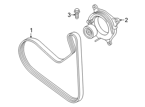 2023 Toyota GR Supra Belts & Pulleys  Diagram 1 - Thumbnail