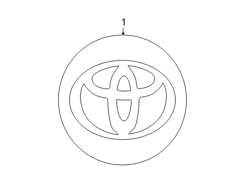 2010 Toyota Venza Wheel Covers & Trim Diagram