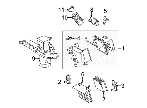 2013 Toyota Sienna Filters Diagram 1 - Thumbnail