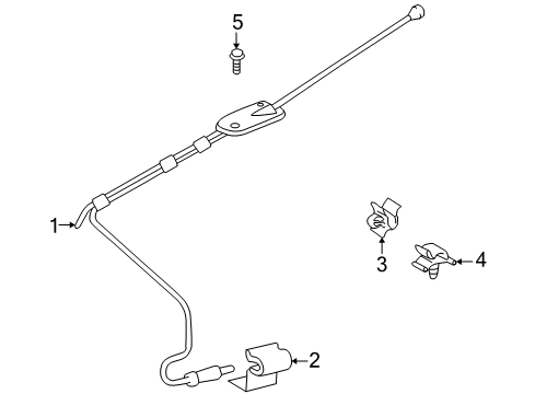 1998 Toyota RAV4 Antenna & Radio Diagram