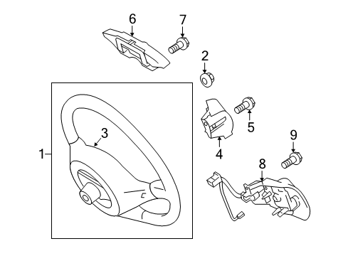 2015 Scion iQ Steering Column & Wheel, Steering Gear & Linkage Diagram 5 - Thumbnail