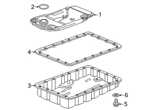 2023 Toyota GR86 Pan,Transmission Oil Diagram for SU003-03667