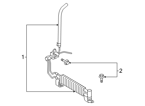 2021 Toyota Land Cruiser Power Steering Oil Cooler Diagram