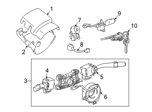 1998 Toyota Tacoma Cable Assy, Accelerator Auto Drive Diagram for 78150-35030