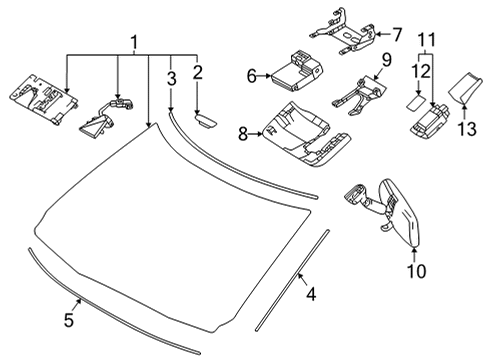 2023 Toyota Tundra Wipers Diagram 1 - Thumbnail