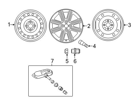 2018 Toyota Yaris Wheel, Disc Diagram for 42611-0DG60