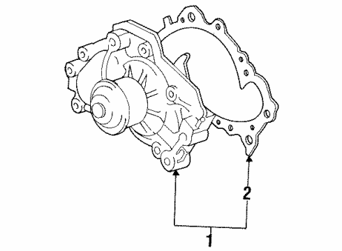 1995 Toyota Avalon Water Pump Diagram