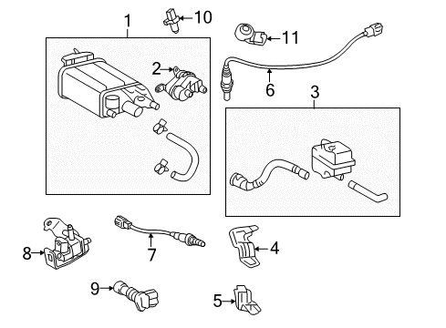 2012 Toyota Avalon Emission Components Diagram