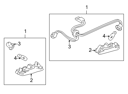 1998 Toyota Corolla License Lamps Diagram