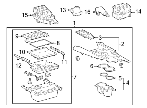 2018 Toyota Camry Panel Sub-Assembly, Cons Diagram for 58805-06730