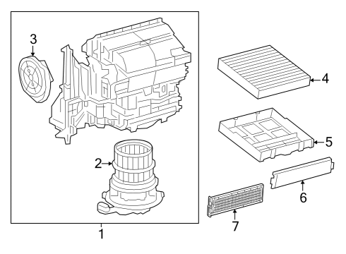 2023 Toyota Crown Filter Housing Diagram for 88899-76020