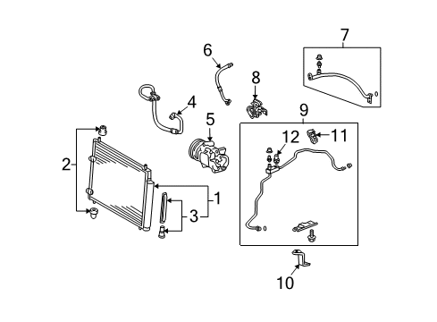 2013 Toyota Matrix Air Conditioner Diagram 1 - Thumbnail