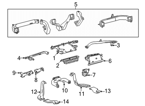 2024 Toyota Tundra Ducts Diagram