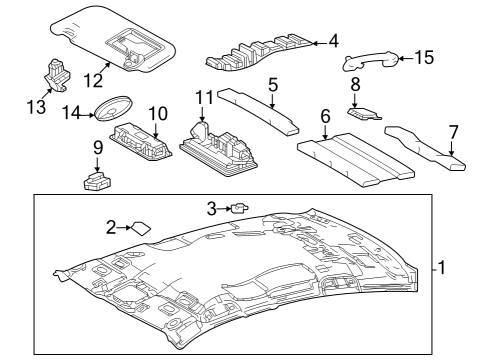 2023 Toyota Crown LAMP ASSY, SPOT Diagram for 81360-33070-A0