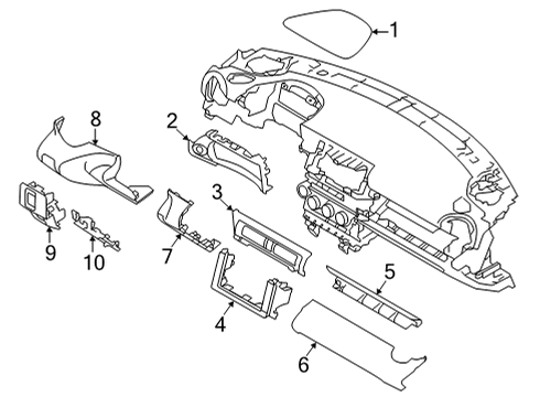 2023 Toyota GR86 Cluster & Switches, Instrument Panel Diagram 3 - Thumbnail