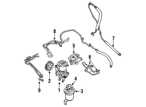 1992 Toyota Celica Cooler Sub-Assembly, Power Steering Oil Diagram for 44402-20420