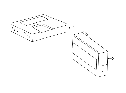 2019 Toyota Highlander Computer Diagram for 86740-0E080