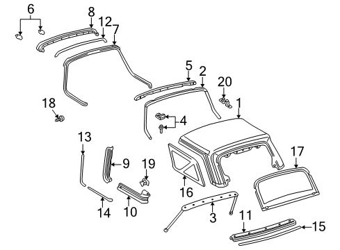 1998 Toyota RAV4 Top & Components Diagram