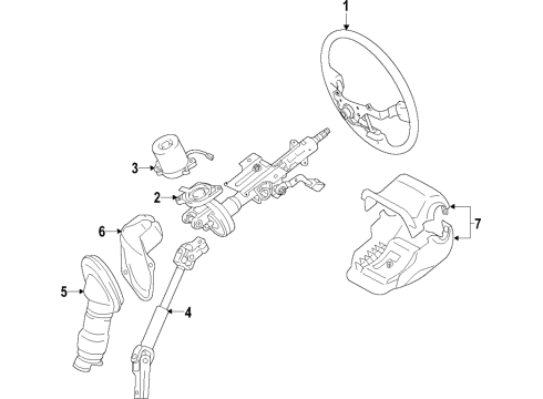 2020 Toyota C-HR Wheel Assy, Steering Diagram for 45100-F4010-C1