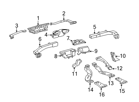 2011 Toyota Avalon Ducts Diagram