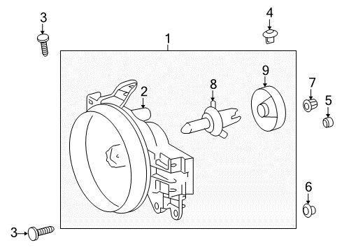 2012 Toyota FJ Cruiser Headlamps, Electrical Diagram