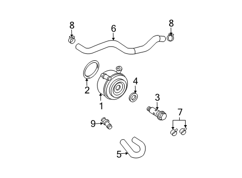 1999 Toyota Tacoma Oil Cooler Diagram