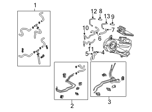 2010 Toyota Sienna Hoses & Pipes Diagram