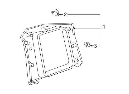 2004 Scion xB Interior Trim - Quarter Panels Diagram