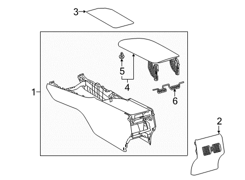 2018 Toyota Camry ARMREST Assembly, Rear Con Diagram for 58920-33080-C4