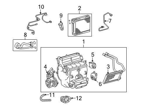 2008 Toyota Sequoia Cover, Cooler Diagram for 88892-0C020