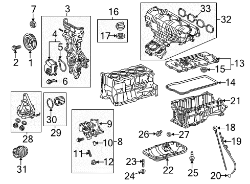 2013 Toyota Prius Guide Sub-Assembly, Oil Diagram for 11409-37010