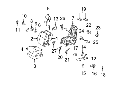 2007 Toyota FJ Cruiser Cover Sub-Assembly, Front S Diagram for 71074-35684-B2