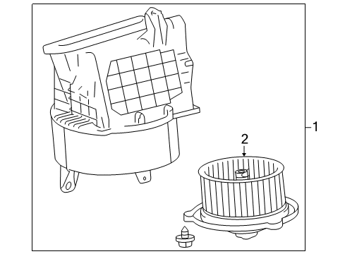 1997 Toyota RAV4 Blower Motor & Fan, Air Condition Diagram