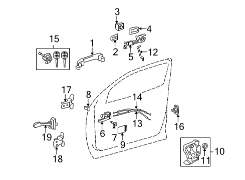 2009 Toyota Tundra Front Door Diagram 5 - Thumbnail