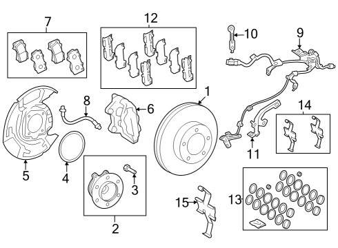 2023 Toyota Tundra Brake Components Diagram 1 - Thumbnail